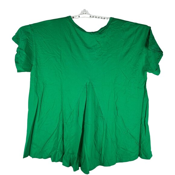 Blue B. Sequin Cowgirl Boot Graphic Tee Kelly Green Size Large - Picture 3 of 7